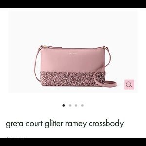 NWT Kate Spade Greta Court Glitter Ramey Crossbody.